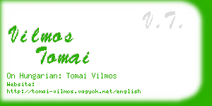 vilmos tomai business card